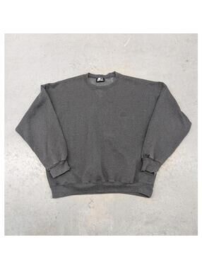 Vintage 90s Starter Gray Tonal pocket logo sweater